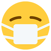 Emoji 😷 Faccina Con Mascherina su Twitter Twemoji 12.1.