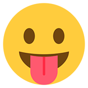 Emoji 😛 Faccina Che Mostra La Lingua su Twitter Twemoji 12.1.