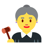 Emoji 👩‍⚖️ Giudice Donna su Twitter Twemoji 12.1.