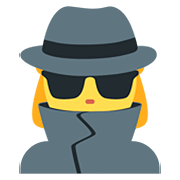 Emoji 🕵️‍♀️ Investigatrice su Twitter Twemoji 12.1.