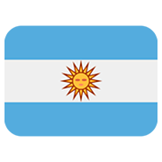 🇦🇷 Emoji Bandera: Argentina en Twitter Twemoji 12.1.