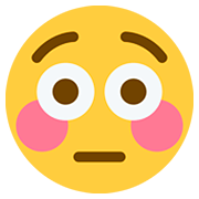 😳 Emoji Cara Sonrojada en Twitter Twemoji 12.1.