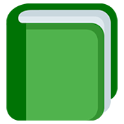 📗 Emoji grünes Buch Twitter Twemoji 12.1.