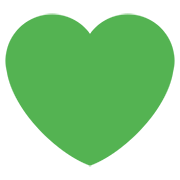 💚 Emoji Corazón Verde en Twitter Twemoji 12.1.