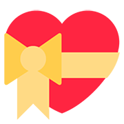 💝 Emoji Corazón Con Lazo en Twitter Twemoji 12.1.