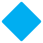 Emoji 🔷 Rombo Blu Grande su Twitter Twemoji 12.1.