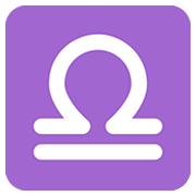Emoji ♎ Segno Zodiacale Della Bilancia su Twitter Twemoji 12.1.