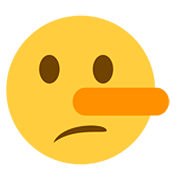 🤥 Emoji Cara De Mentiroso en Twitter Twemoji 12.1.