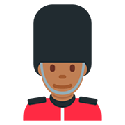 💂🏾‍♂️ Emoji Guarda Homem: Pele Morena Escura na Twitter Twemoji 12.1.