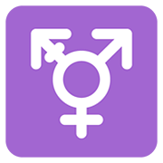 ⚧ Emoji Símbolo transgénero en Twitter Twemoji 12.1.