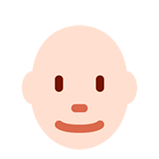 👨🏻‍🦲 Emoji Mann: helle Hautfarbe, Glatze Twitter Twemoji 12.1.