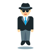 🕴🏼 Emoji schwebender Mann im Anzug: mittelhelle Hautfarbe Twitter Twemoji 12.1.