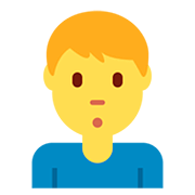 Emoji 🙎‍♂️ Uomo Imbronciato su Twitter Twemoji 12.1.