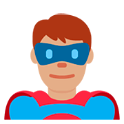 🦸🏽‍♂️ Emoji Superhéroe: Tono De Piel Medio en Twitter Twemoji 12.1.