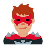 Emoji 🦹🏽‍♂️ Supercattivo Uomo: Carnagione Olivastra su Twitter Twemoji 12.1.