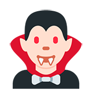 🧛🏻‍♂️ Emoji Homem Vampiro: Pele Clara na Twitter Twemoji 12.1.