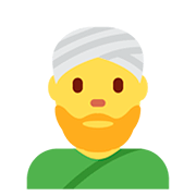 Emoji 👳‍♂️ Uomo Con Turbante su Twitter Twemoji 12.1.