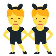 Emoji 👯‍♂️ Uomini Con Orecchie Da Coniglio su Twitter Twemoji 12.1.