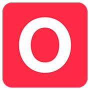 🅾️ Emoji Großbuchstabe O in rotem Quadrat Twitter Twemoji 12.1.