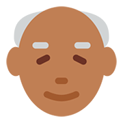 Emoji 👴🏾 Uomo Anziano: Carnagione Abbastanza Scura su Twitter Twemoji 12.1.