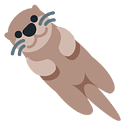 🦦 Emoji Otter Twitter Twemoji 12.1.