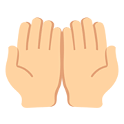 🤲🏼 Emoji Handflächen nach oben: mittelhelle Hautfarbe Twitter Twemoji 12.1.