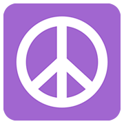 ☮️ Emoji Friedenszeichen Twitter Twemoji 12.1.