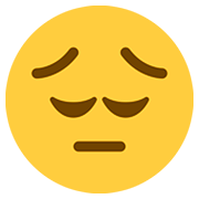 😔 Emoji Cara Desanimada en Twitter Twemoji 12.1.