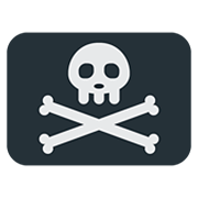 🏴‍☠️ Emoji Bandeira De Pirata na Twitter Twemoji 12.1.