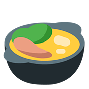 🍲 Emoji Topf mit Essen Twitter Twemoji 12.1.