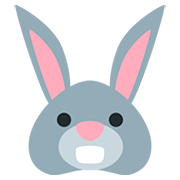 🐰 Emoji Cara De Conejo en Twitter Twemoji 12.1.