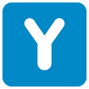Emoji 🇾 Lettera simbolo indicatore regionale Y su Twitter Twemoji 12.1.