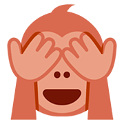 🙈 Emoji Mono Con Los Ojos Tapados en Twitter Twemoji 12.1.