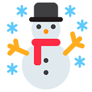 ☃️ Emoji Muñeco De Nieve Con Nieve en Twitter Twemoji 12.1.