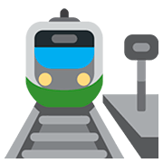 🚉 Emoji Estación De Tren en Twitter Twemoji 12.1.
