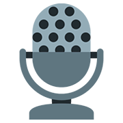 Emoji 🎙️ Microfono Radiofonico su Twitter Twemoji 12.1.