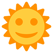 🌞 Emoji Sol Con Cara en Twitter Twemoji 12.1.