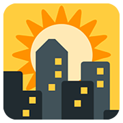 🌇 Emoji Sonnenuntergang in der Stadt Twitter Twemoji 12.1.