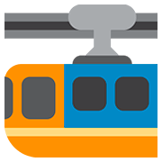 🚟 Emoji Ferrocarril De Suspensión en Twitter Twemoji 12.1.