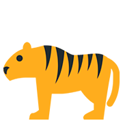🐅 Emoji Tigre en Twitter Twemoji 12.1.
