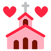 💒 Emoji Iglesia Celebrando Boda en Twitter Twemoji 12.1.