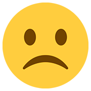 Emoji ☹️ Faccina Imbronciata su Twitter Twemoji 12.1.