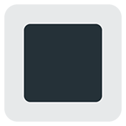 Emoji 🔳 Tasto Quadrato Nero Con Bordo Bianco su Twitter Twemoji 12.1.
