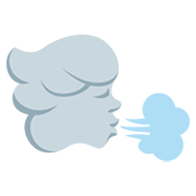 🌬️ Emoji Cara De Viento en Twitter Twemoji 12.1.