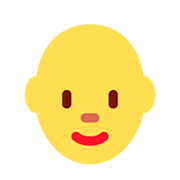 👩‍🦲 Emoji Mujer: Sin Pelo en Twitter Twemoji 12.1.