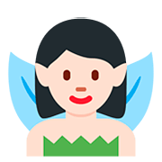 🧚🏻‍♀️ Emoji Hada Mujer: Tono De Piel Claro en Twitter Twemoji 12.1.