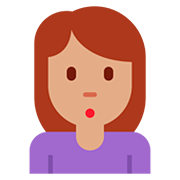 🙎🏽‍♀️ Emoji schmollende Frau: mittlere Hautfarbe Twitter Twemoji 12.1.