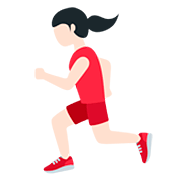 🏃🏻‍♀️ Emoji Mujer Corriendo: Tono De Piel Claro en Twitter Twemoji 12.1.