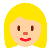👩🏼 Emoji Mujer: Tono De Piel Claro Medio en Twitter Twemoji 12.1.