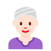 👳🏻‍♀️ Emoji Frau mit Turban: helle Hautfarbe Twitter Twemoji 12.1.